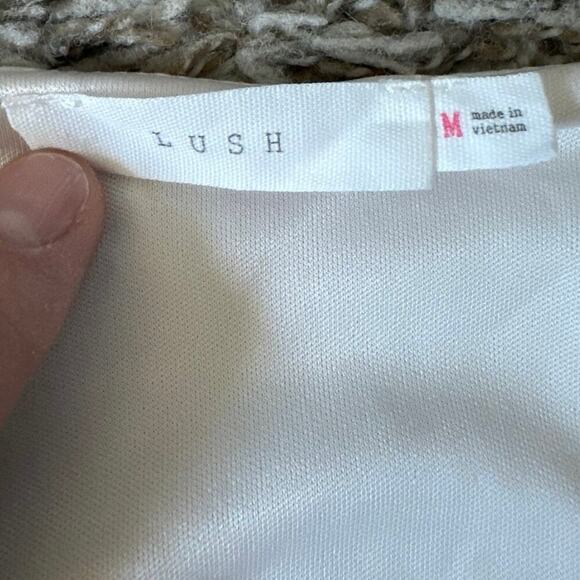 Lush by Lulu’s Floral Long Sleeve Crop Blouse Size Medium - Picture 4 of 6